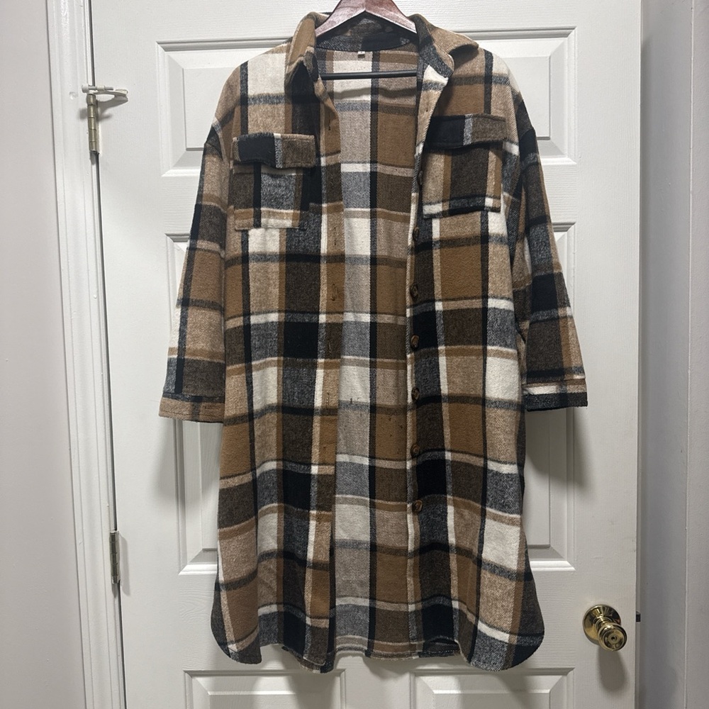 Plaid Long Jacket